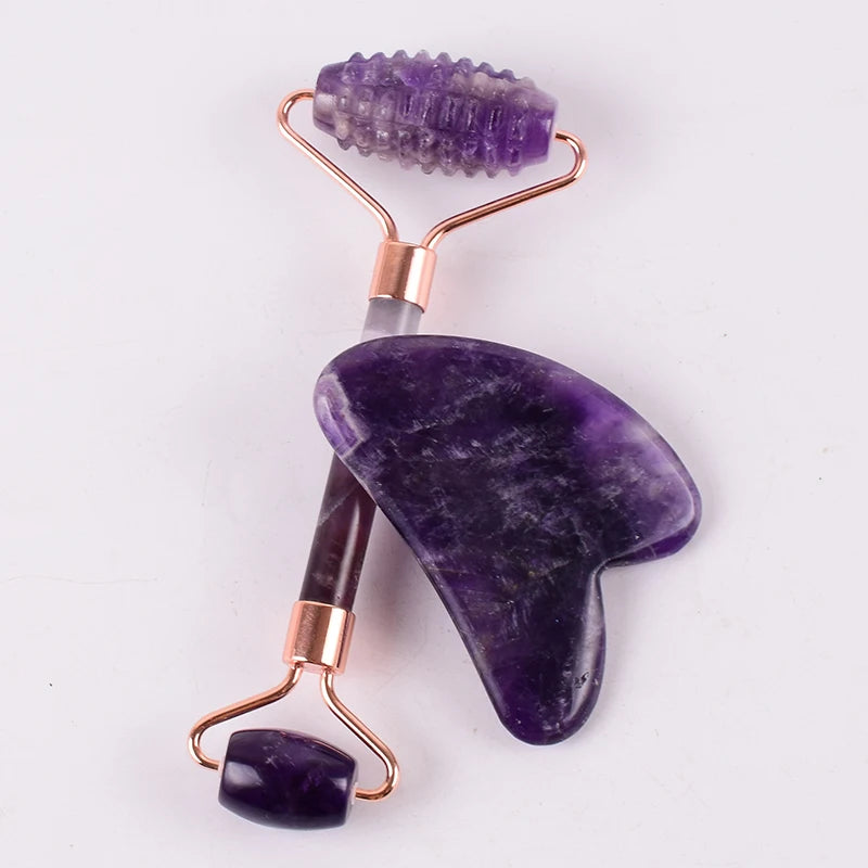 Amethyst Roller Massage Set