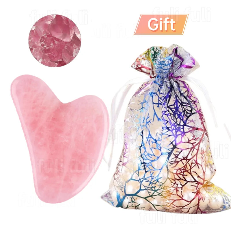 Rose Quartz Roller Massage Set