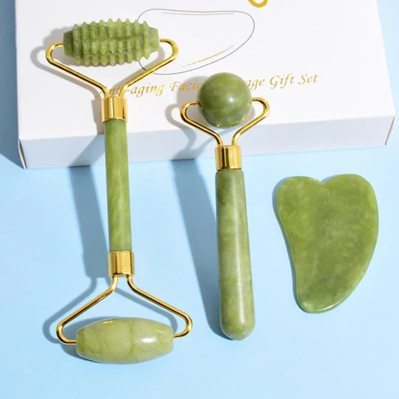 Jade Roller Massage Set