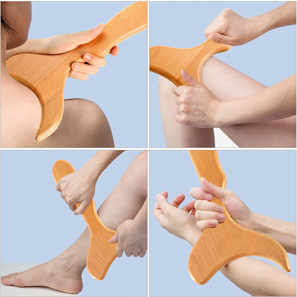 Wooden Massage Therapy Set