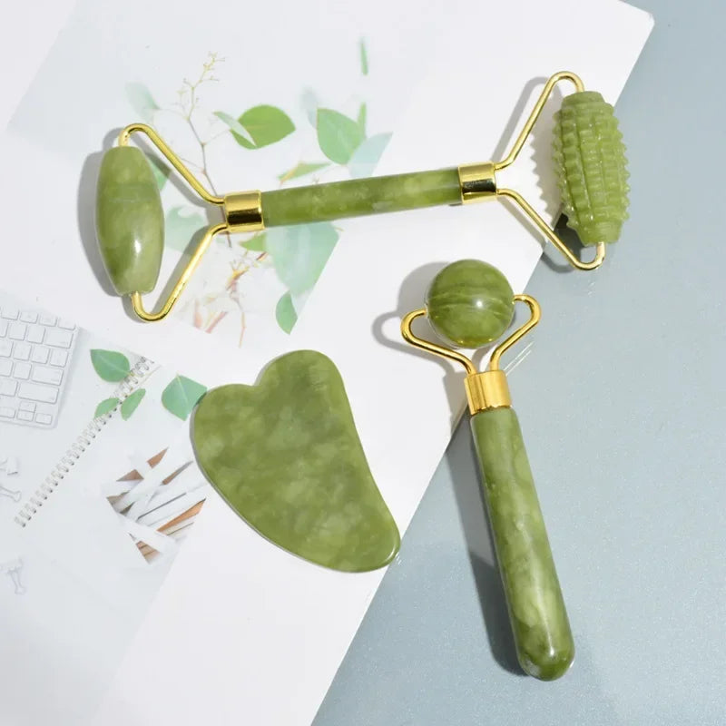 Jade Roller Massage Set