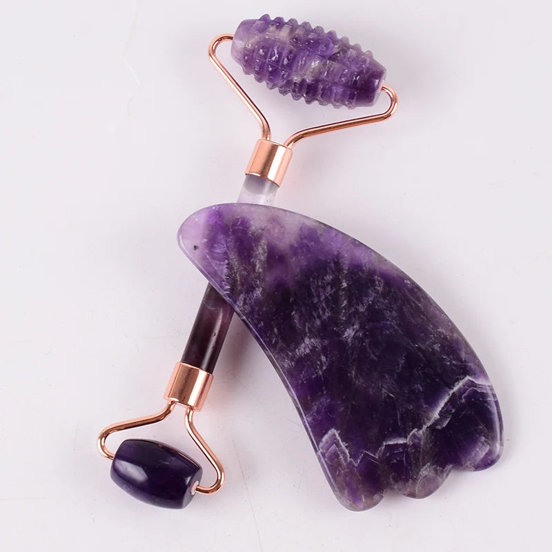 Amethyst Roller Massage Set