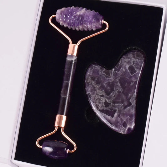 Amethyst Roller Massage Set